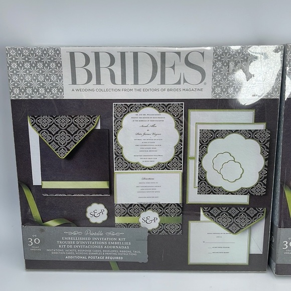 2 Boxes Brides Embellished Invitation Kit - Picture 2 of 4